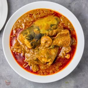 Banga soup and semo
