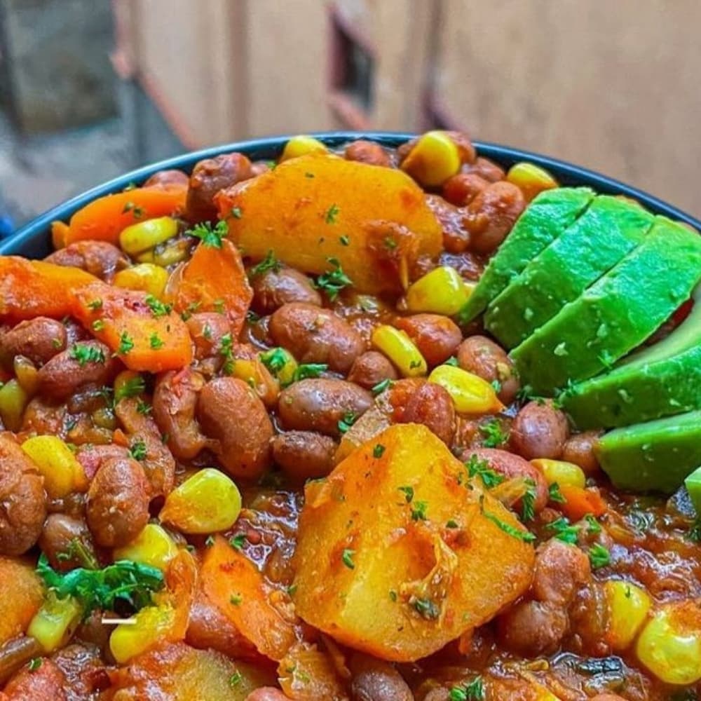 Githeri & Potatoes